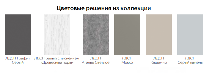 Распашные шкафы серии МАДРИД / графит+белый 